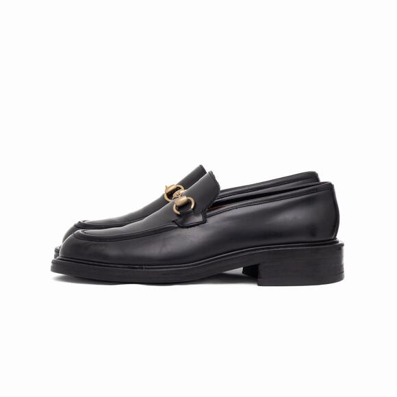VTG GUCCI Tom Ford Era Black Leather Horsebit Loafers Old Money EU 41 US 8 D main image 8